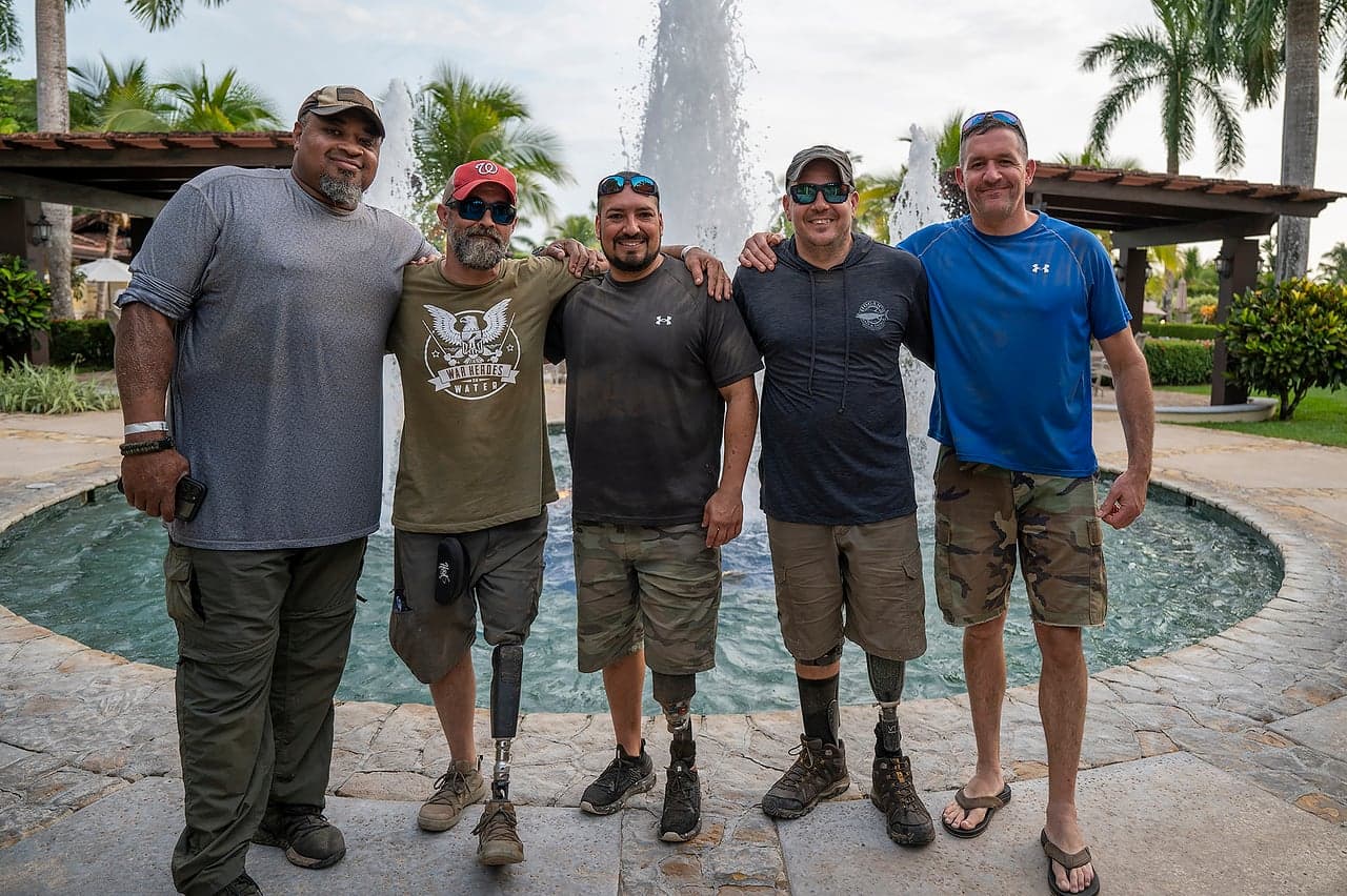 Five veterans on Freedom Alliance's Offshore Experience in Costa Rica
